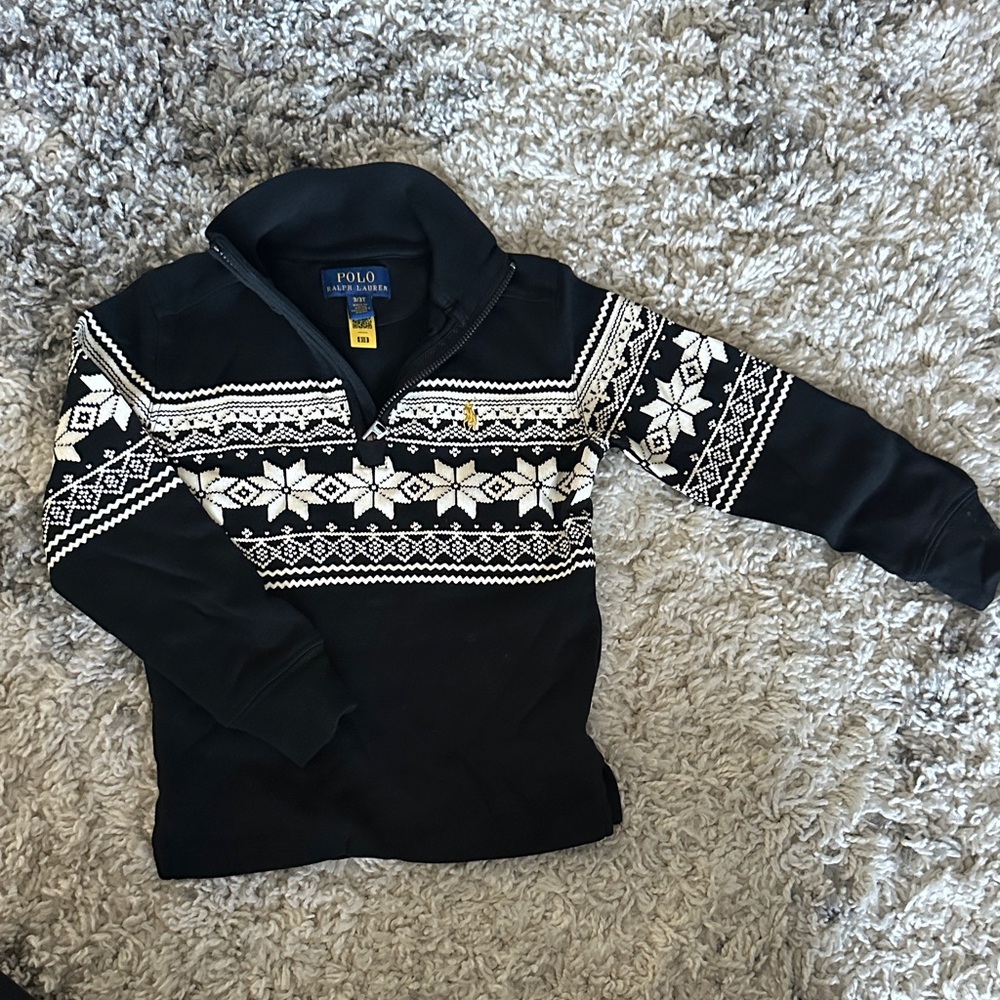 Polo by Ralph Lauren Black and White Kids Sweater
